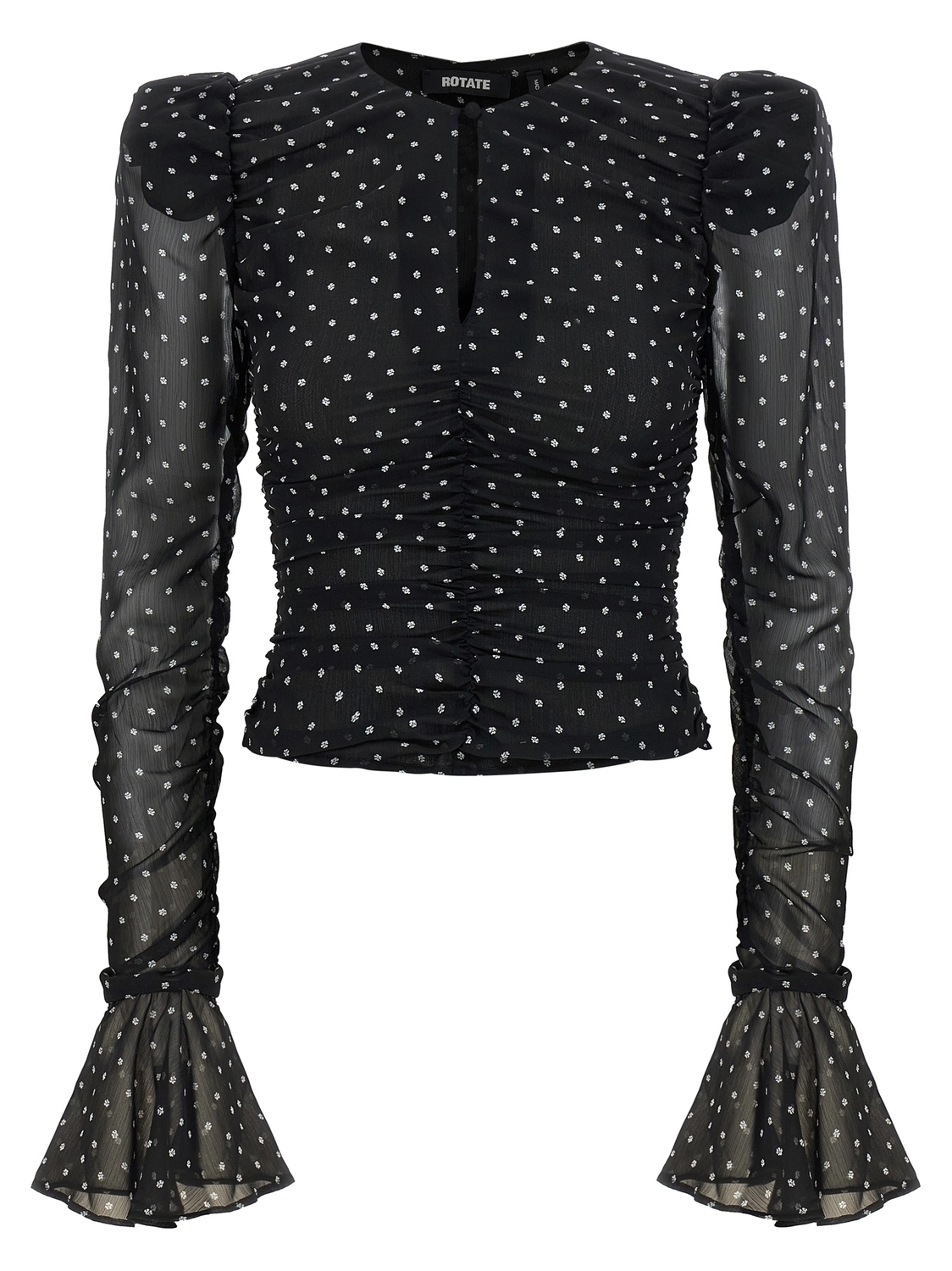 Блузка из шифона с драпировкой ROTATE BIRGER CHRISTENSEN, черный
Блузка из шифона с драпировкой ROTATE BIRGER CHRISTENSEN, черный