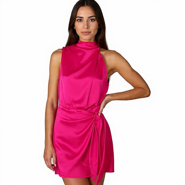 Женское платье без рукавов с воротником-стойкой из сатина Megaretailer
Женское платье без рукавов с воротником-стойкой из сатина Megaretailer