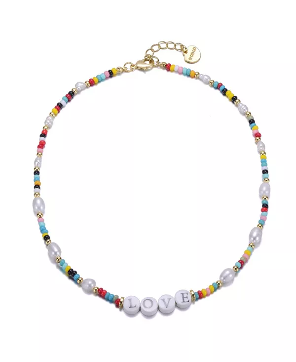 Ожерелье из разноцветных бусин, покрытое 14-каратным желтым золотом, с пресноводным жемчугом и круглых подвесок-подвесок для детей Gigigirl, white
Ожерелье из разноцветных бусин, покрытое 14-каратным желтым золотом, с пресноводным жемчугом и круглых подвесок-подвесок для детей Gigigirl, white