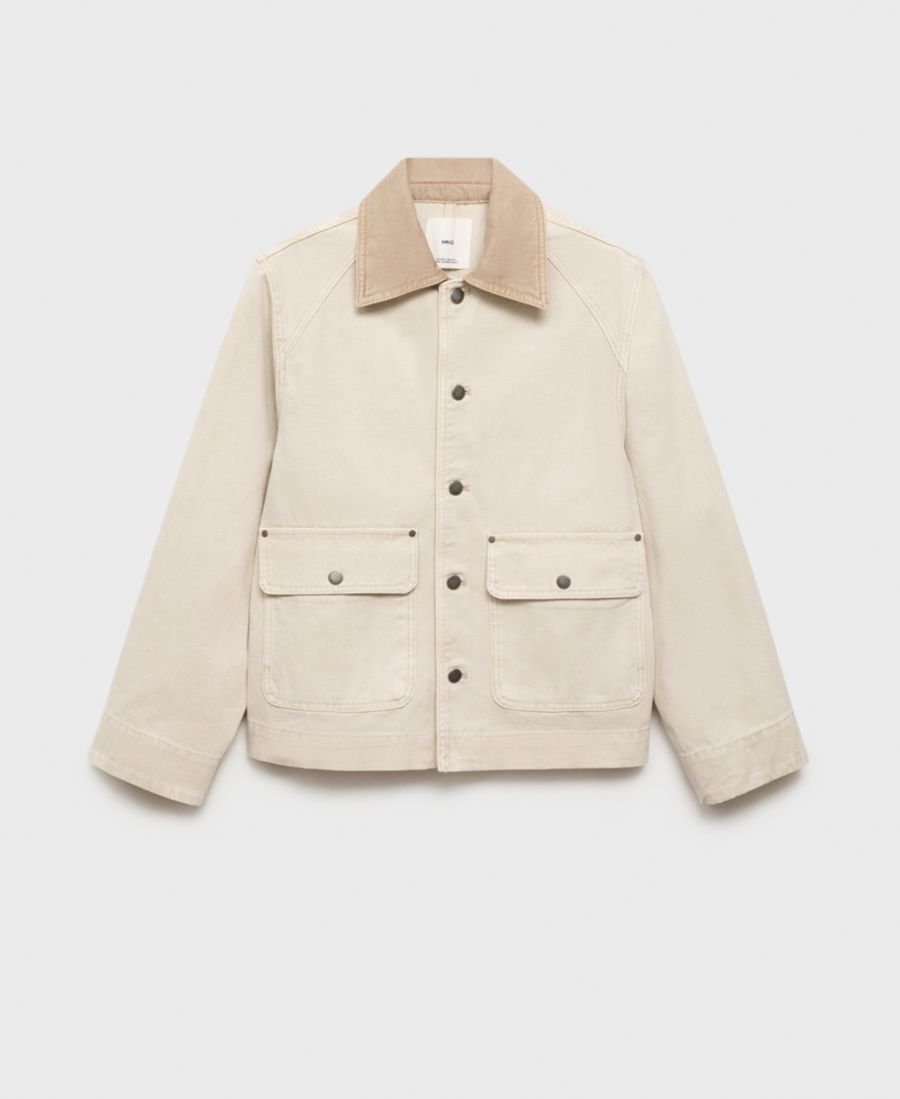 Женская джинсовая куртка с контрастным воротником MANGO, Ecru
Женская джинсовая куртка с контрастным воротником MANGO, Ecru