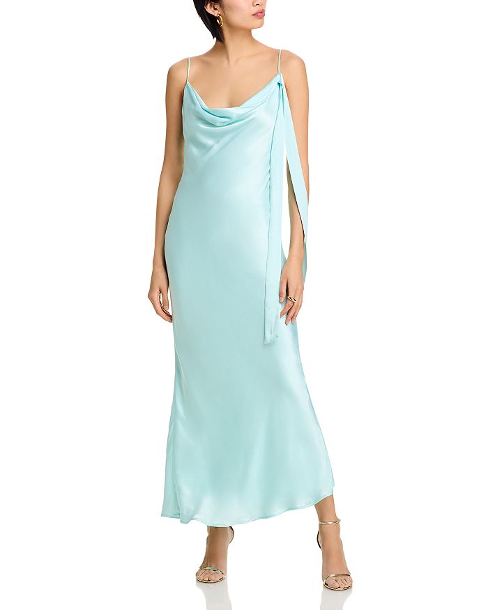 Платье с воротником-хомутом Renu Bardot, синий 
Платье с воротником-хомутом Renu Bardot, синий