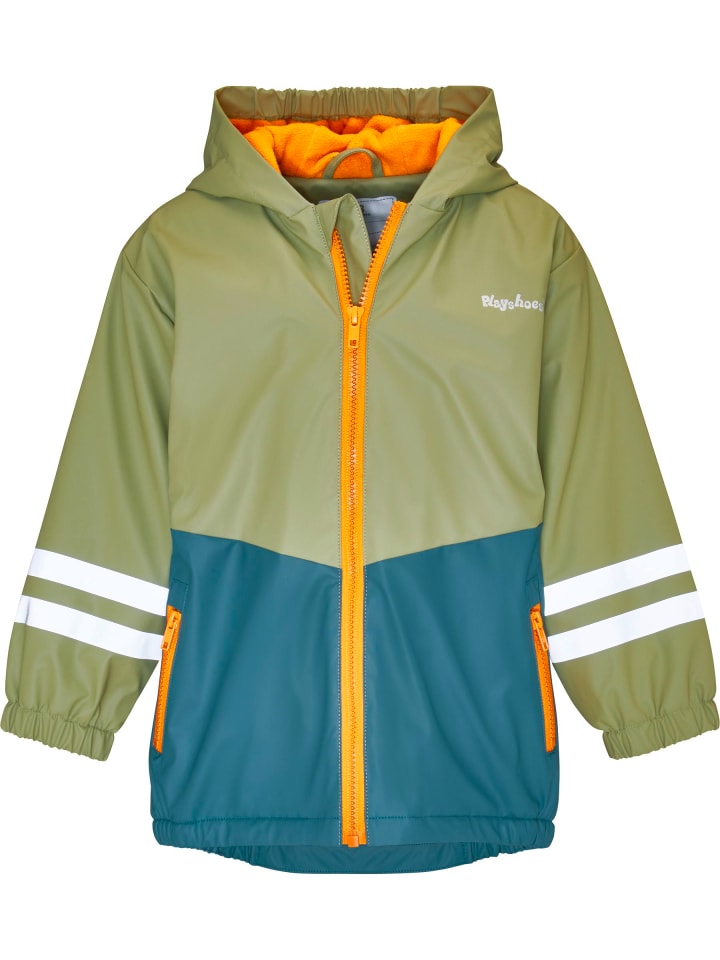 Playshoes Дождевая куртка с флисовой подкладкой, оливково-бежевого цвета
Playshoes Дождевая куртка с флисовой подкладкой, оливково-бежевого цвета