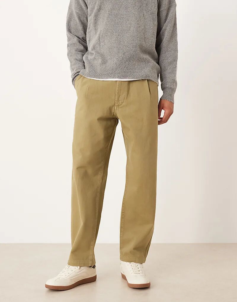 Свободные зауженные брюки ASOS DESIGN цвета хаки
Свободные зауженные брюки ASOS DESIGN цвета хаки