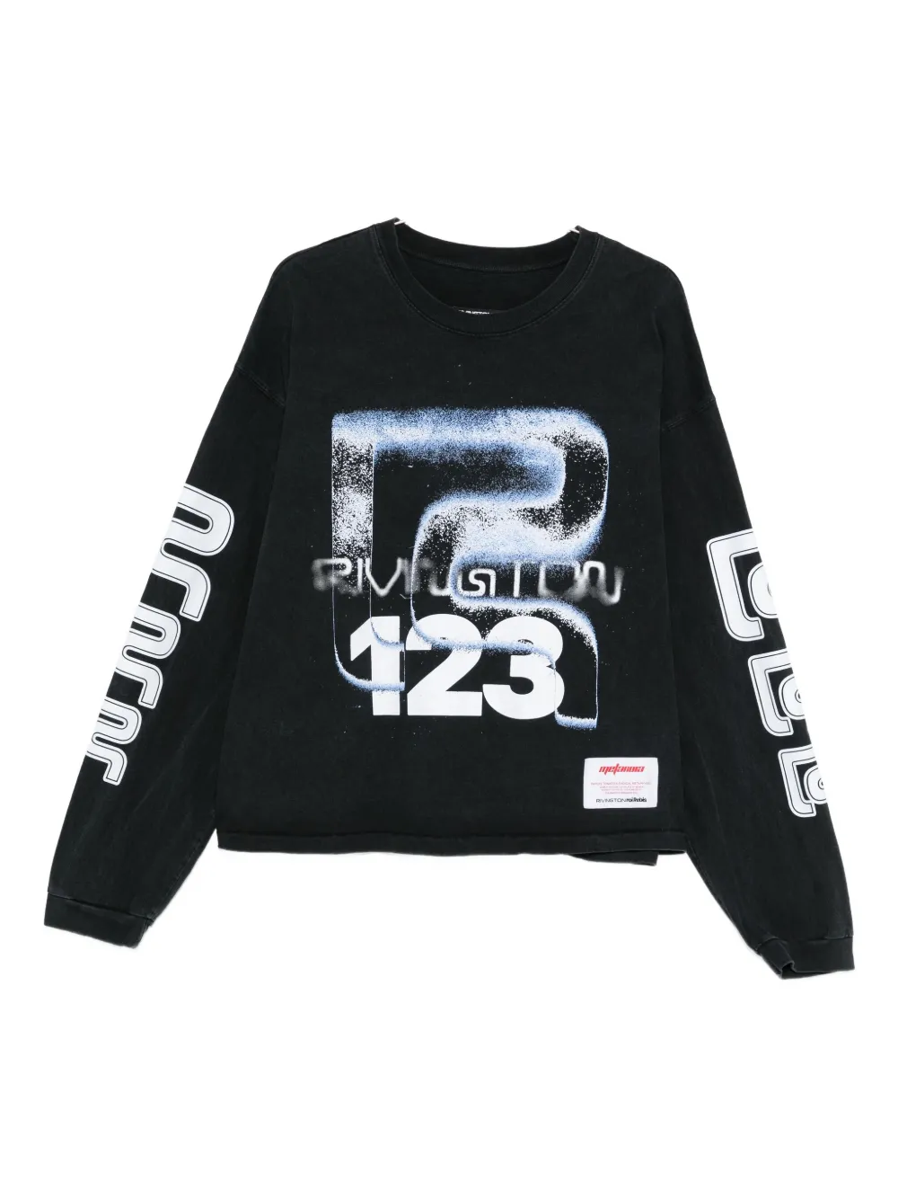 Лонгслив с графическим принтом RRR123, черный
Лонгслив с графическим принтом RRR123, черный