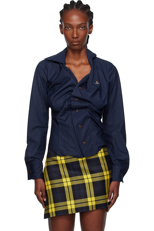 Пьяная рубашка Vivienne Westwood, темно-синий
Пьяная рубашка Vivienne Westwood, темно-синий