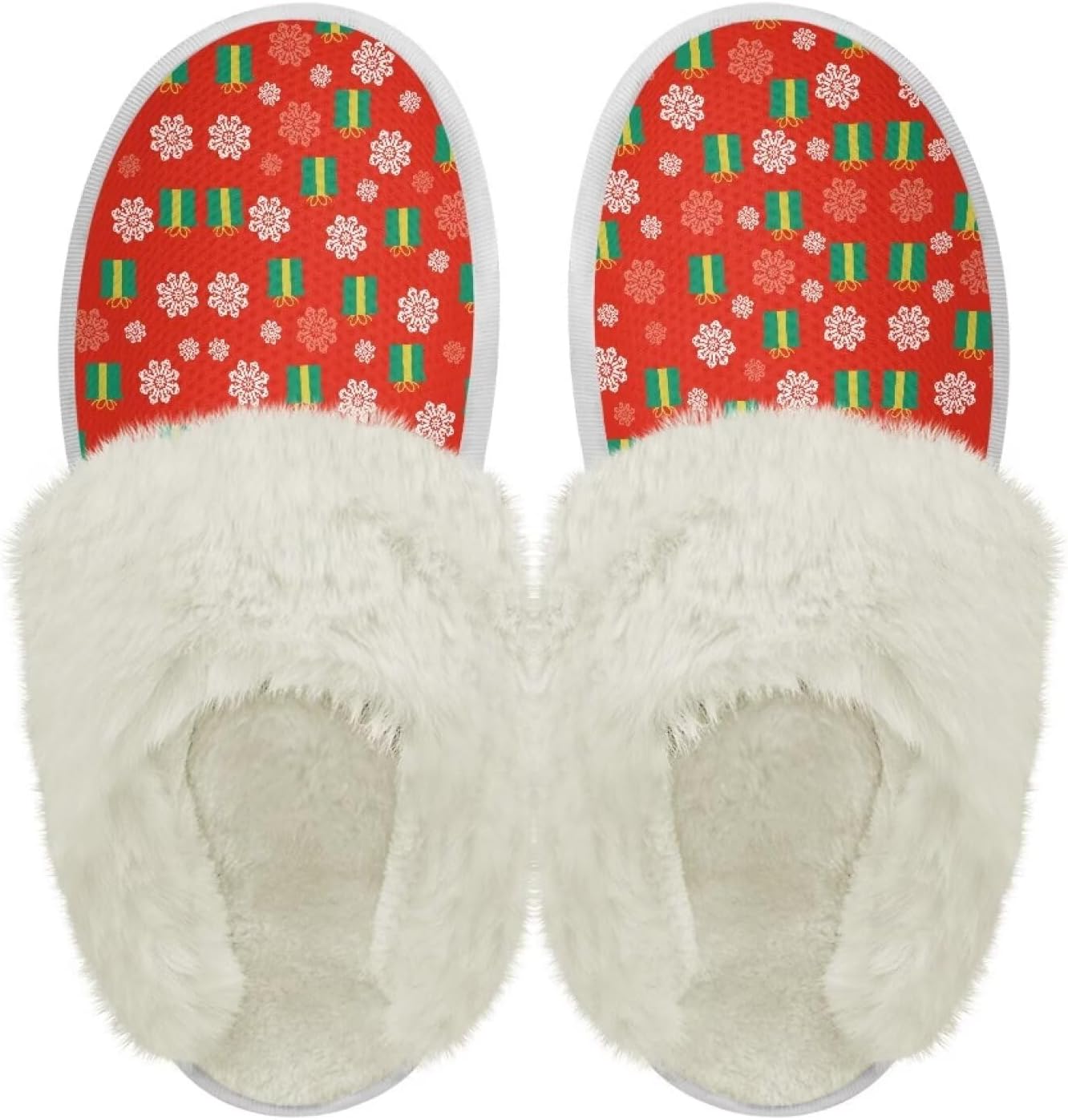 Рождественские тапочки Nxidvxne с меховой отделкой для женщин и мужчин, домашние тапочки из фланели, мягкие тапочки для спальни, противоскользящие, красный
Рождественские тапочки Nxidvxne с меховой отделкой для женщин и мужчин, домашние тапочки из фланели, мягкие тапочки для спальни, противоскользящие, красный