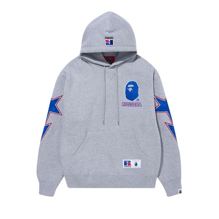 Худи BAPE x Russell Pullover Hoodie, Grey
Худи BAPE x Russell Pullover Hoodie, Grey