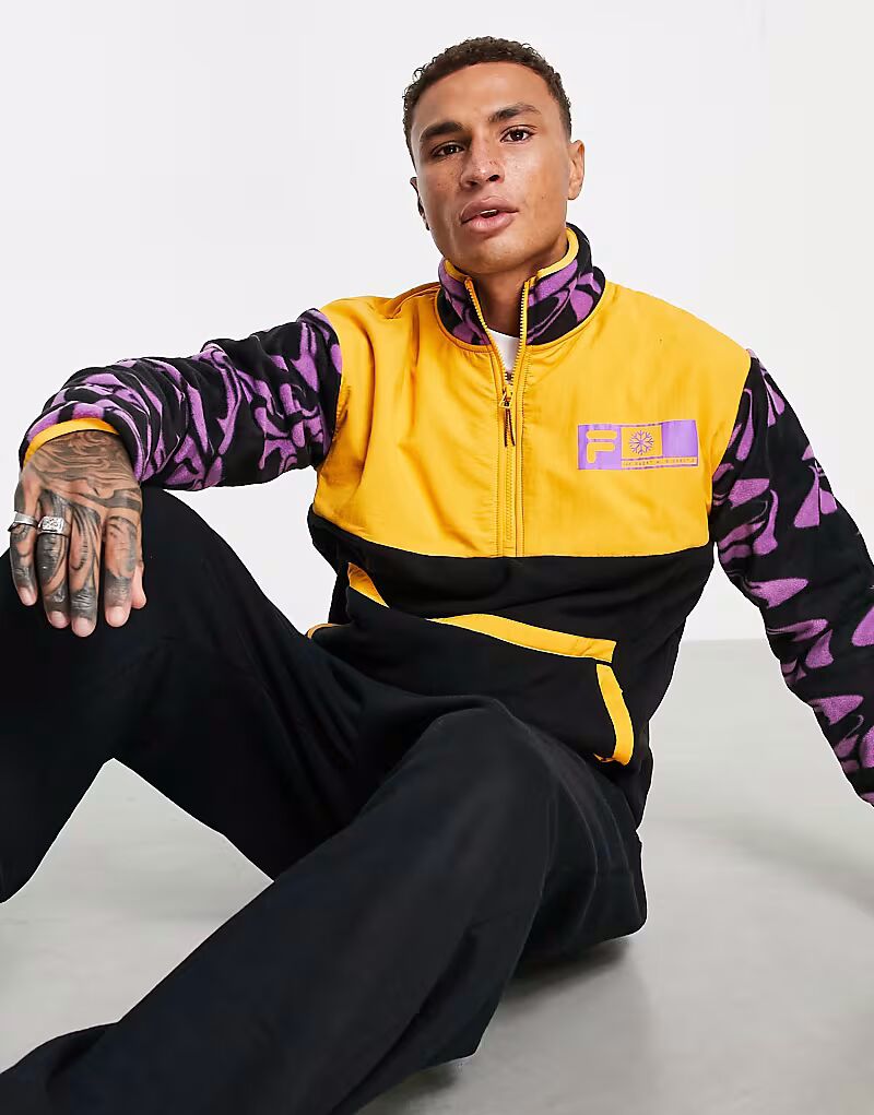 Флис с застежкой-молнией на половину длины, фиолетовый Fila
Флис с застежкой-молнией на половину длины, фиолетовый Fila