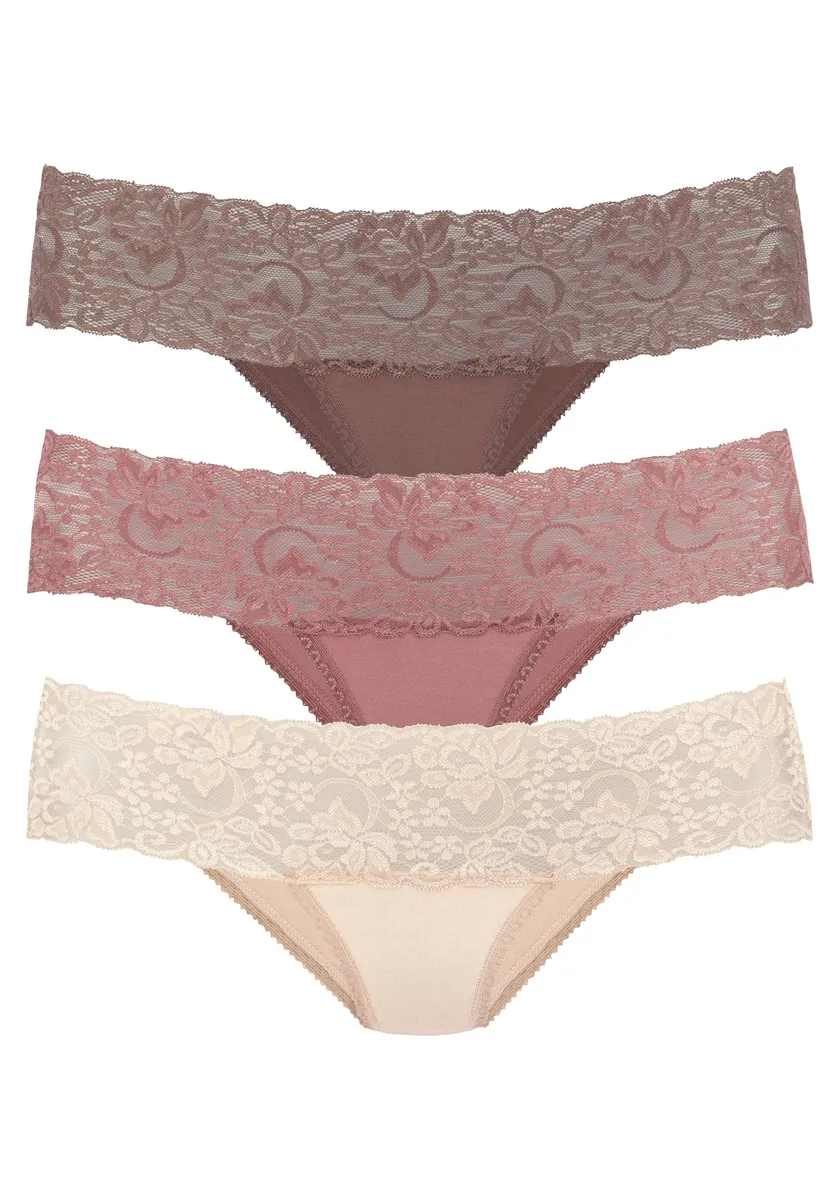 Трусики Vivance Brasil (3 шт.) из эластичного хлопка с цветочным кружевом, цвет Rose, Beere, Mahagoni
Трусики Vivance Brasil (3 шт.) из эластичного хлопка с цветочным кружевом, цвет Rose, Beere, Mahagoni
