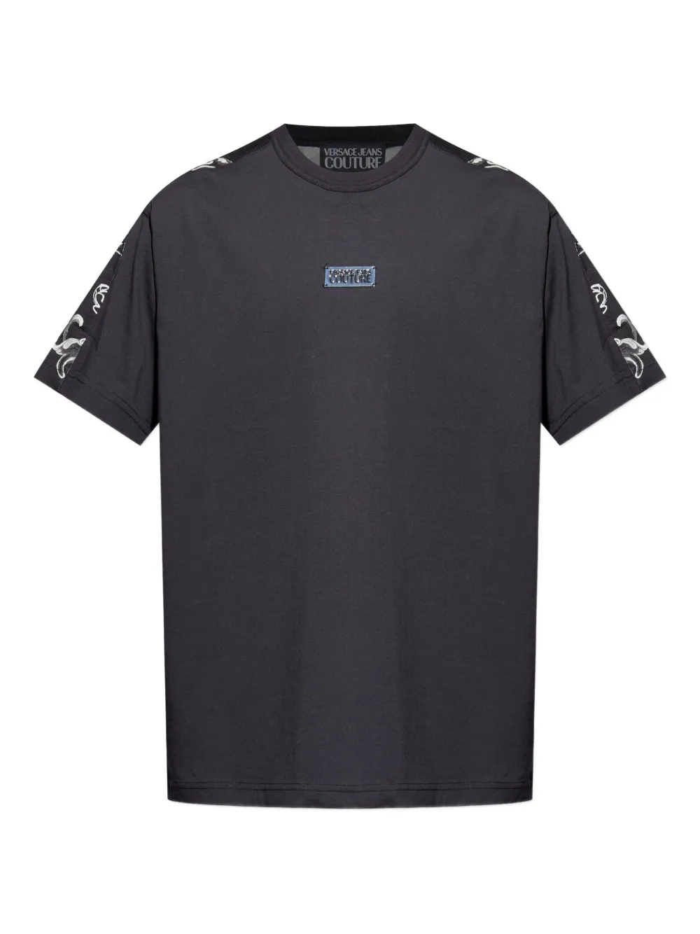 Футболка с принтом в стиле барокко на рукаве Versace Jeans Couture, черный
Футболка с принтом в стиле барокко на рукаве Versace Jeans Couture, черный