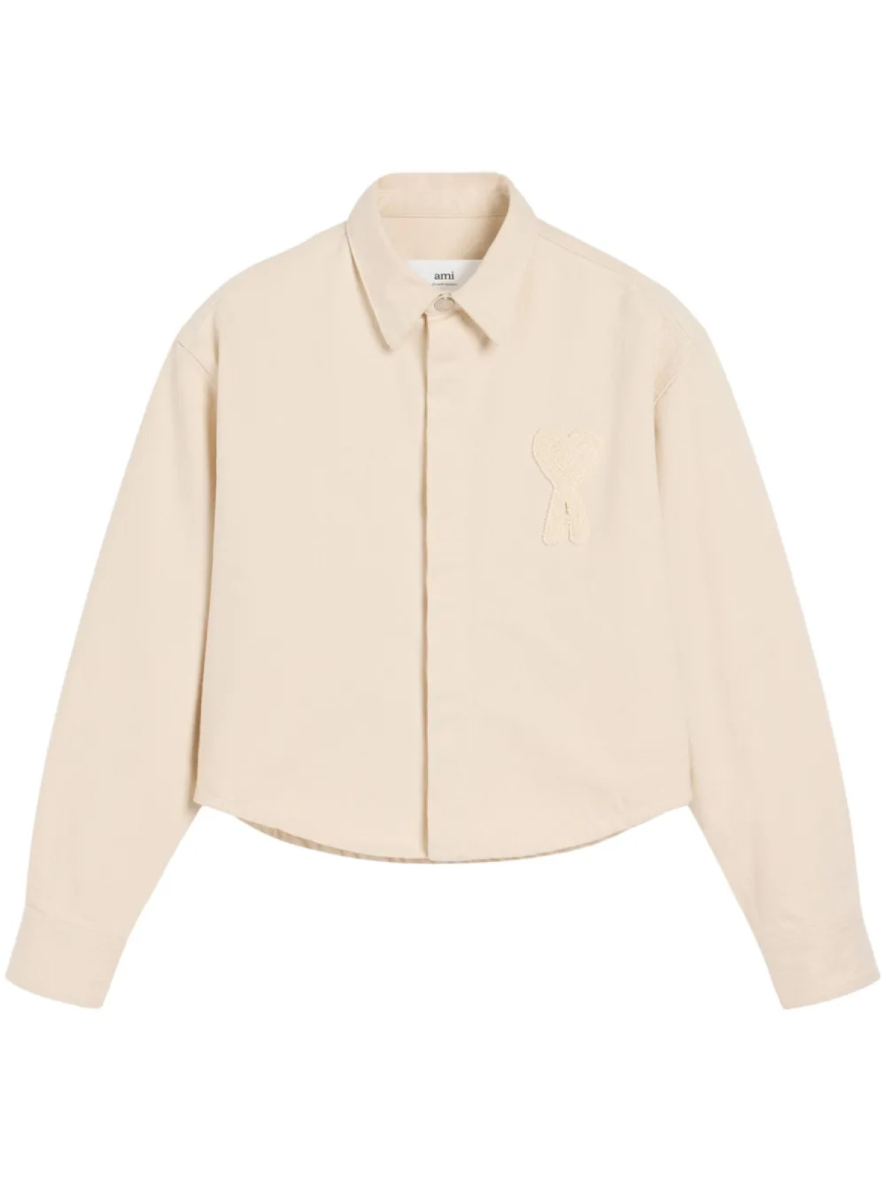 AMI Paris рубашка с монограммой Ami de Coeur, нейтральный 
AMI Paris рубашка с монограммой Ami de Coeur, нейтральный