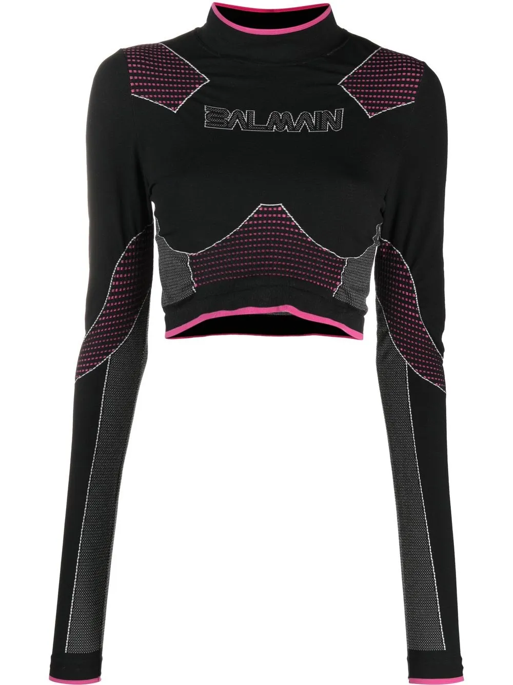 Бесшовный укороченный топ BALMAIN, черный
Бесшовный укороченный топ BALMAIN, черный