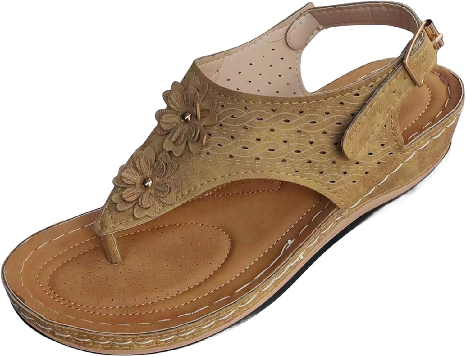 Женские ортопедические сандалии на танкетке, женские летние регулируемые противоскользящие сандалии на платформе, повседневные удобные пляжные шлепанцы с поддержкой свода стопы Generic, коричневый
Женские ортопедические сандалии на танкетке, женские летние регулируемые противоскользящие сандалии на платформе, повседневные удобные пляжные шлепанцы с поддержкой свода стопы Generic, коричневый