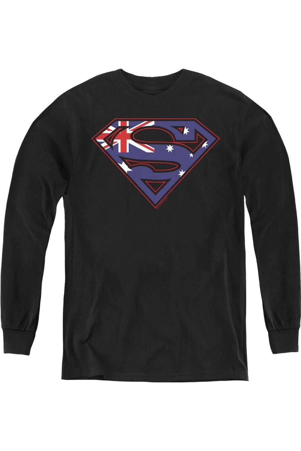 Футболка с длинным рукавом для подростков "Superman Australian Shield" Gildan, черный
Футболка с длинным рукавом для подростков "Superman Australian Shield" Gildan, черный