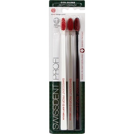 Профессиональная зубная щетка Gentle Trio Белый Серый Черный, Swissdent
Профессиональная зубная щетка Gentle Trio Белый Серый Черный, Swissdent
