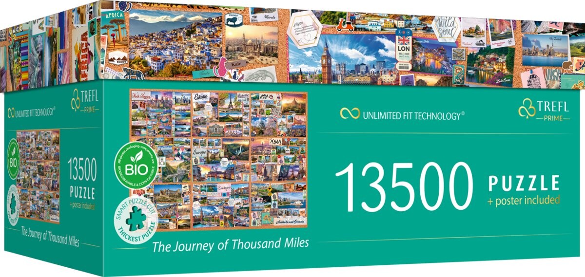 Trefl, Пазл Prime Путешествие в тысячу миль, 13500 шт.
Trefl, Пазл Prime Путешествие в тысячу миль, 13500 шт.