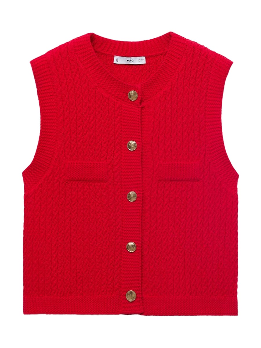 Вязаный жилет MANGO WINNEBA, красный
Вязаный жилет MANGO WINNEBA, красный