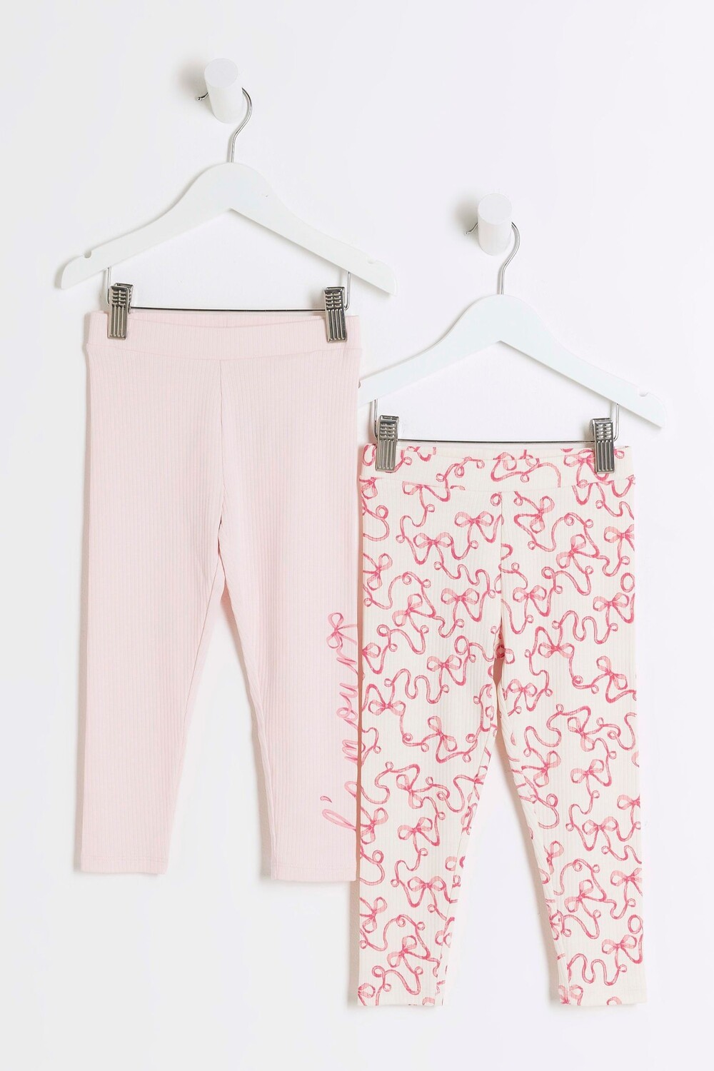 Леггинсы для девочек с бантом из 100% хлопка в рубчик River Island, розовый
Леггинсы для девочек с бантом из 100% хлопка в рубчик River Island, розовый