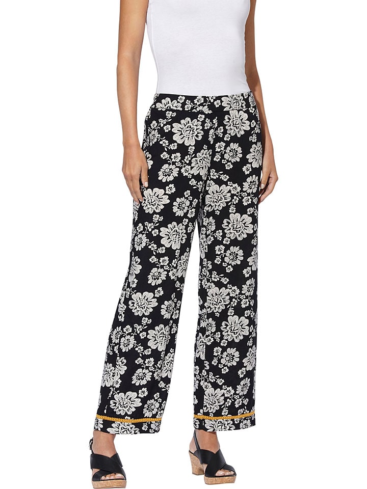 Тканевые брюки Heine, черный/белый
Тканевые брюки Heine, черный/белый