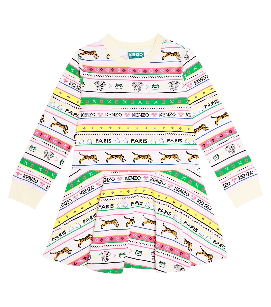 Платье из смесового хлопка с принтом Kenzo, разноцветный
Платье из смесового хлопка с принтом Kenzo, разноцветный