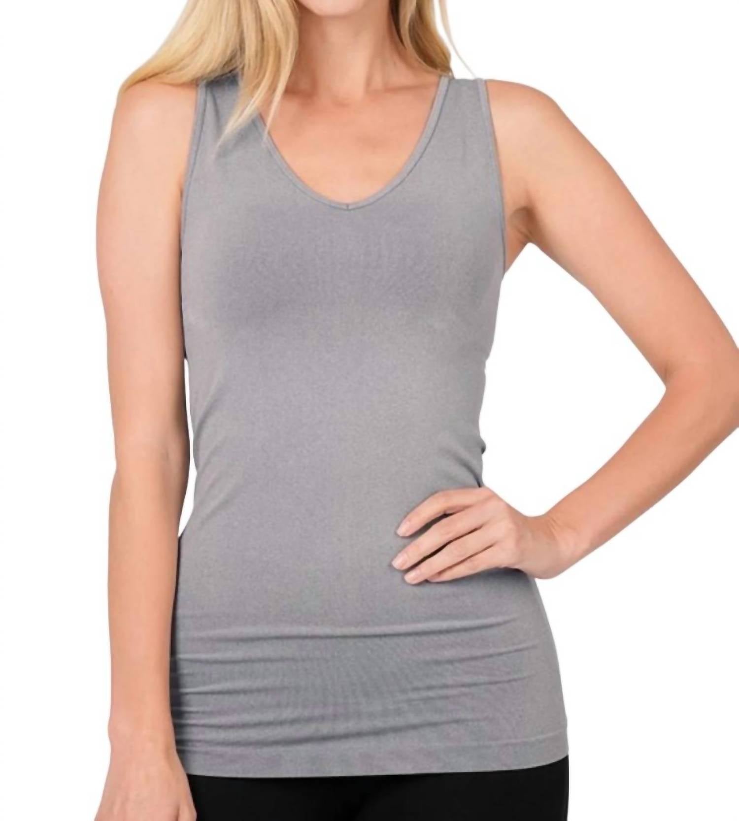 Майка женская ZENANA, цвет heather grey
Майка женская ZENANA, цвет heather grey
