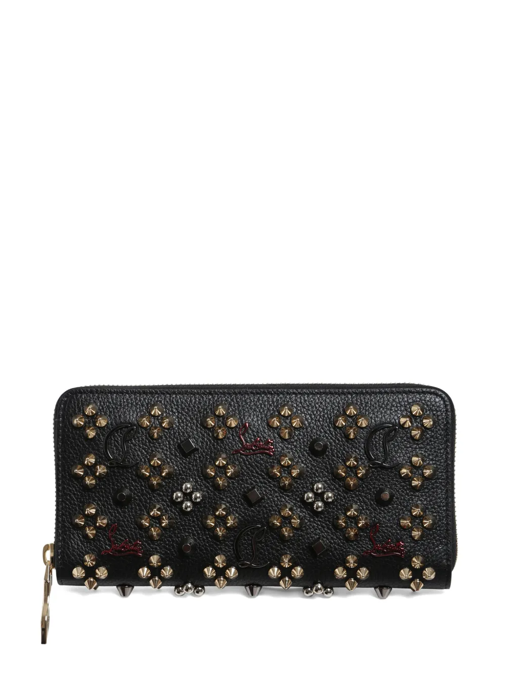 Кошелек на молнии с заклепками Christian Louboutin, черный
Кошелек на молнии с заклепками Christian Louboutin, черный