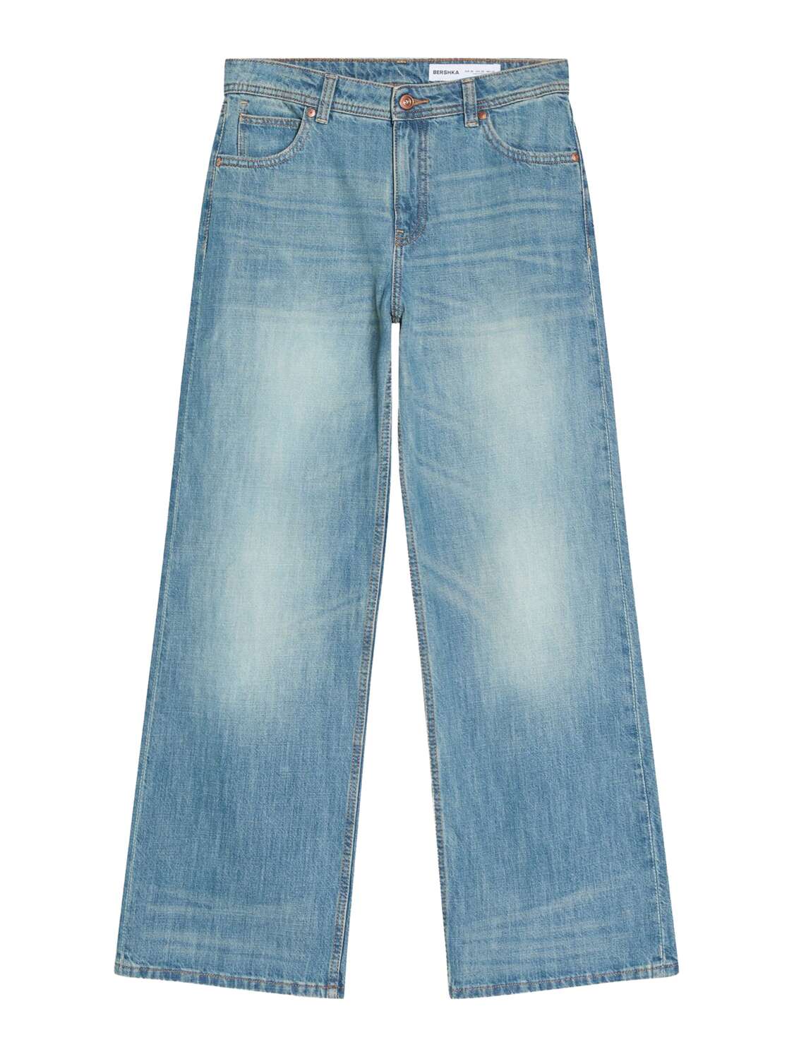 Bershka Свободные джинсы в синем дениме
Bershka Свободные джинсы в синем дениме