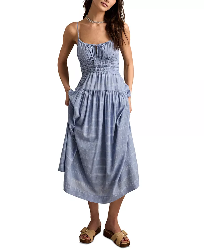 Женское платье миди без рукавов с принтом и присборенной талией Lucky Brand, мультиколор
Женское платье миди без рукавов с принтом и присборенной талией Lucky Brand, мультиколор