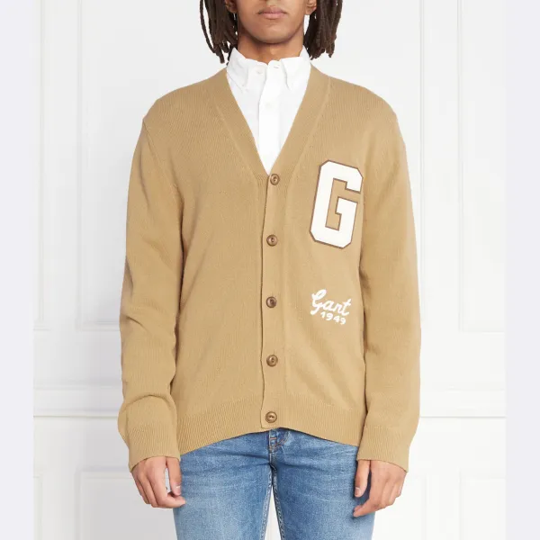Кардиган свободного кроя Gant, коричневый
Кардиган свободного кроя Gant, коричневый