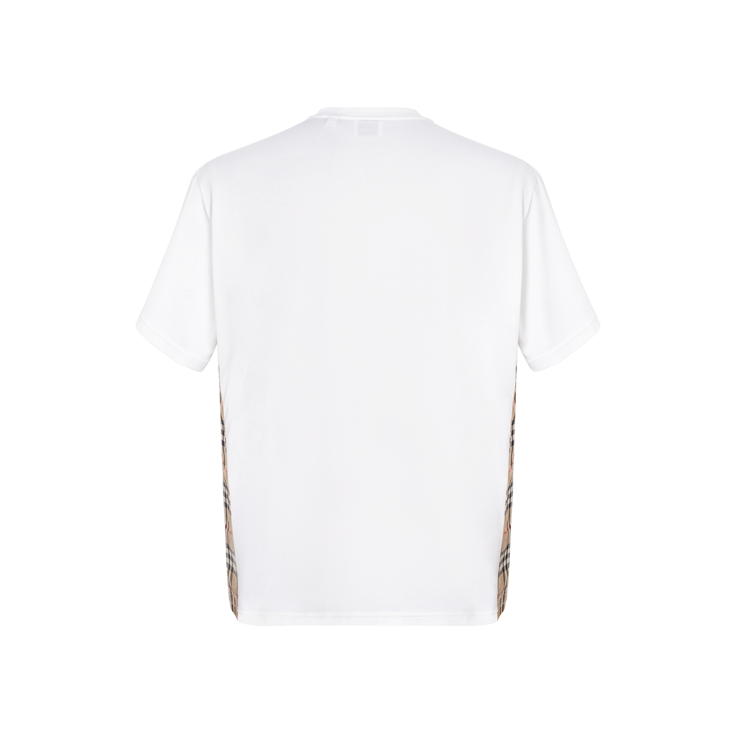 Футболка из хлопка с клетчатыми вставками белая Burberry
Футболка из хлопка с клетчатыми вставками белая Burberry
