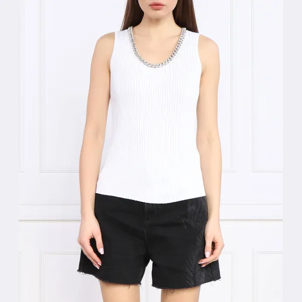 Облегающий топ Silvian Heach, белый
Облегающий топ Silvian Heach, белый