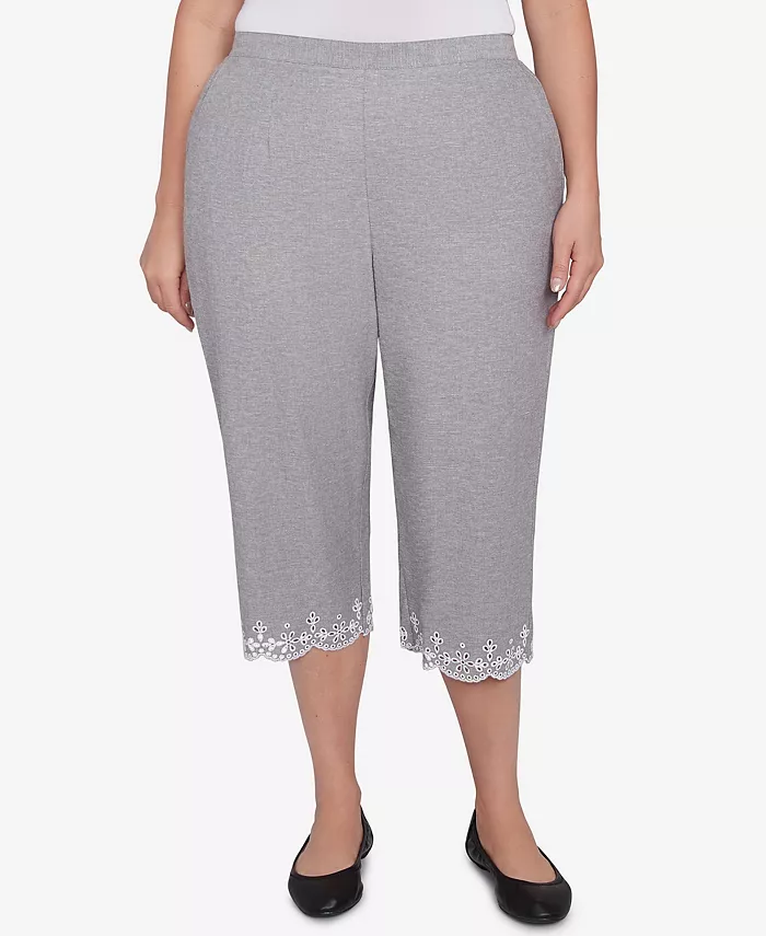 Капри с вышивкой и люверсами Crystal Springs для полных женщин Alfred Dunner, серый
Капри с вышивкой и люверсами Crystal Springs для полных женщин Alfred Dunner, серый