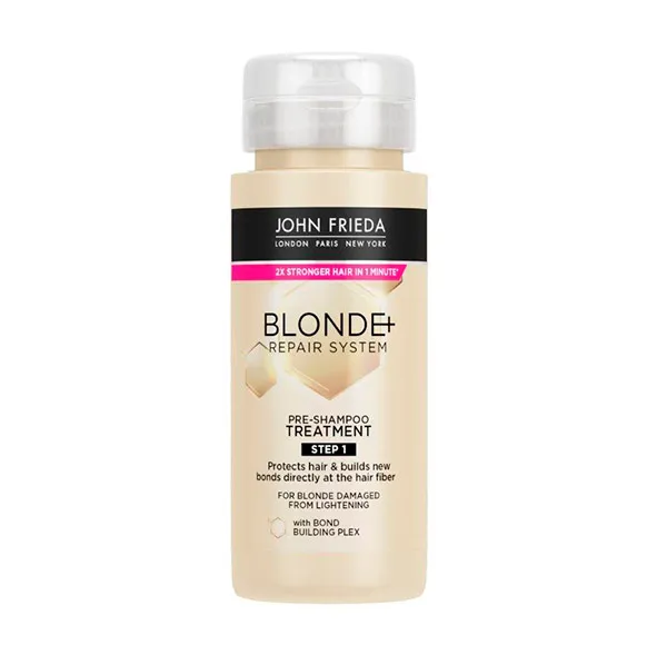 Восстанавливающий шампунь для светлых волос Blonde Repair System Pre-Shampoo John Frieda, 100 ml 
Восстанавливающий шампунь для светлых волос Blonde Repair System Pre-Shampoo John Frieda, 100 ml