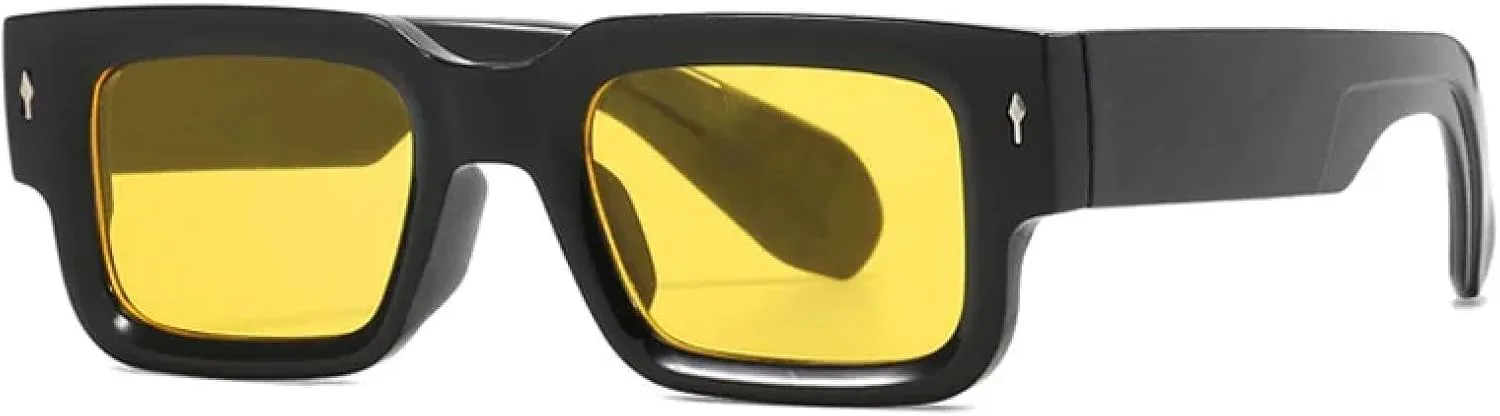 Классические винтажные солнцезащитные очки для женщин, роскошные маленькие панк-очки с защитой от УФ-излучения для мужчин, очки для путешествий VVTWSSW, Black-yellow
Классические винтажные солнцезащитные очки для женщин, роскошные маленькие панк-очки с защитой от УФ-излучения для мужчин, очки для путешествий VVTWSSW, Black-yellow