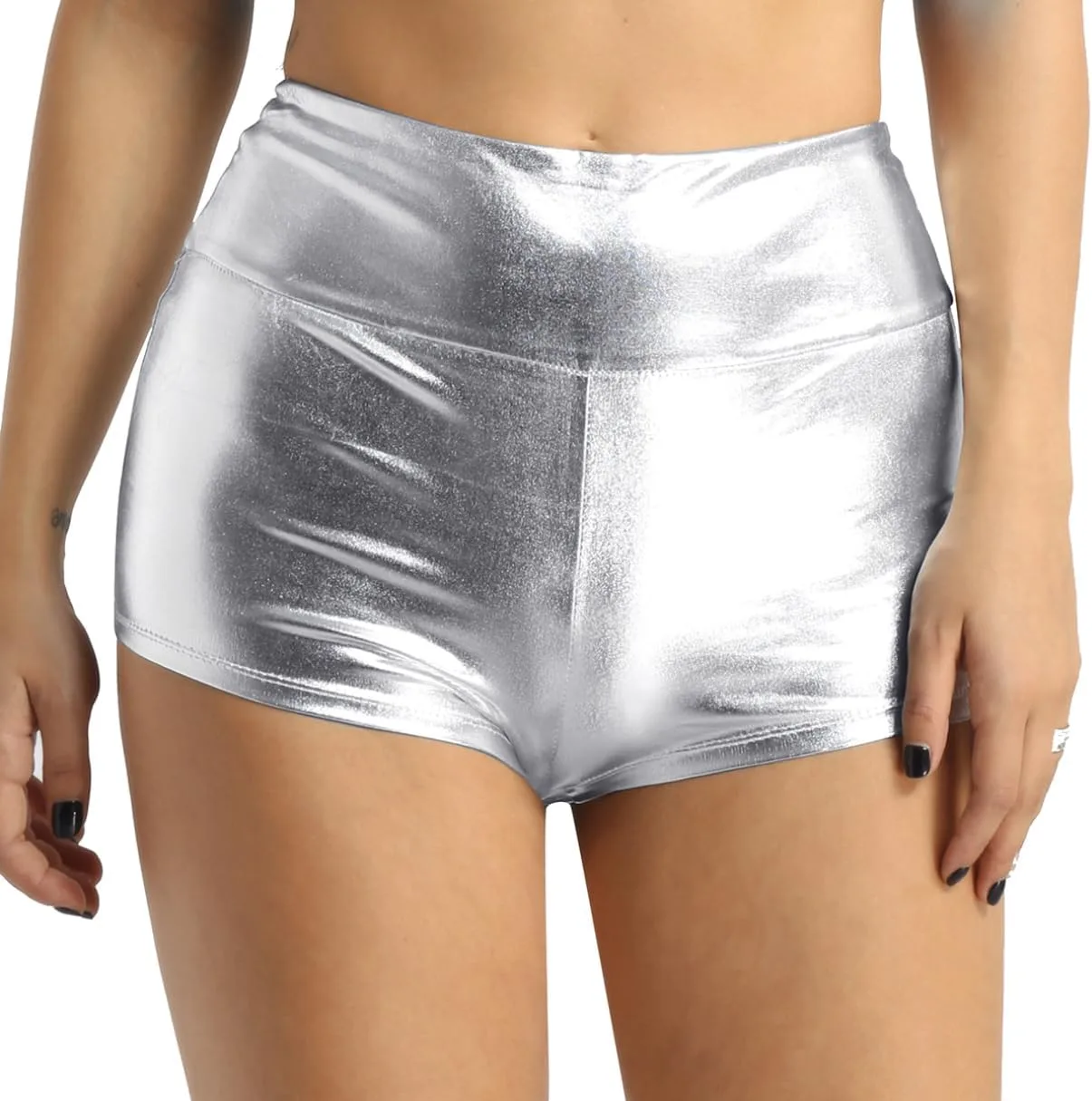 iiniim Женские блестящие металлические шорты Activewear Holographic High Waist
iiniim Женские блестящие металлические шорты Activewear Holographic High Waist