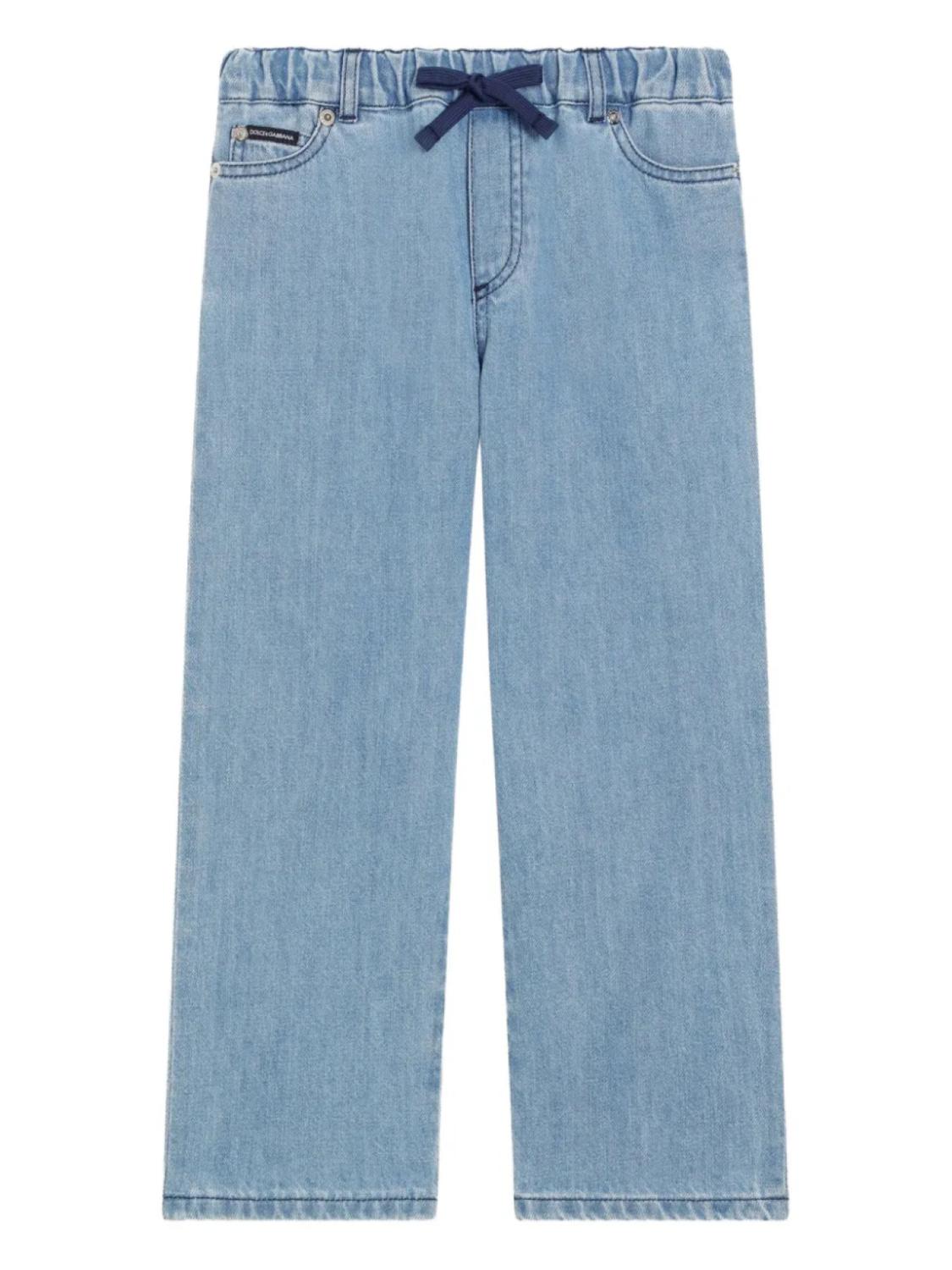 Джинсы с широкими штанинами Dolce & Gabbana Kids, синий
Джинсы с широкими штанинами Dolce & Gabbana Kids, синий