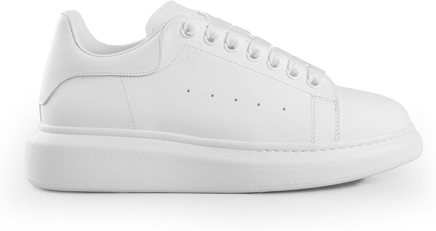 Мужские кроссовки SOLL Queen, Кожаные перфорированные с толстой массивной подошвой, белый
Мужские кроссовки SOLL Queen, Кожаные перфорированные с толстой массивной подошвой, белый