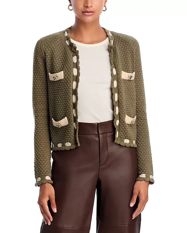 Кардиган Astor с контрастной отделкой L'Agence, зеленый
Кардиган Astor с контрастной отделкой L'Agence, зеленый