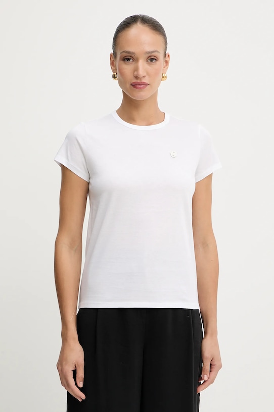 Хлопковая футболка Boss, белый 
Хлопковая футболка Boss, белый