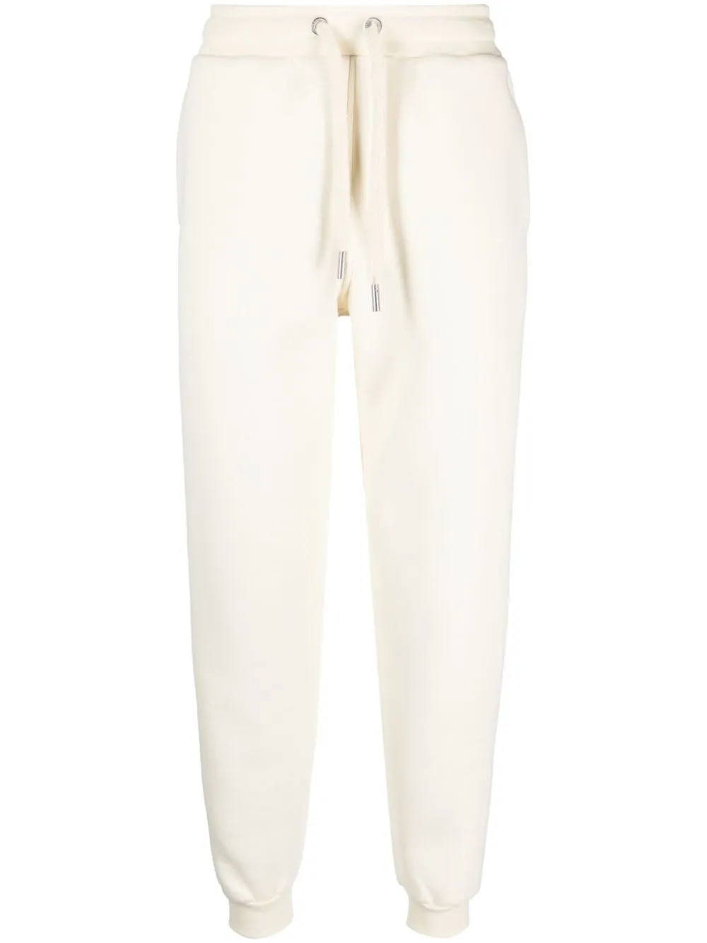 Спортивные брюки с кулиской и нашивкой-логотипом AMI Paris, белый 
Спортивные брюки с кулиской и нашивкой-логотипом AMI Paris, белый