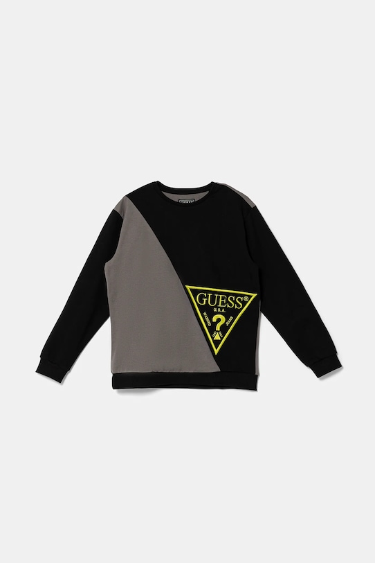 Детская хлопковая толстовка Guess, черный
Детская хлопковая толстовка Guess, черный