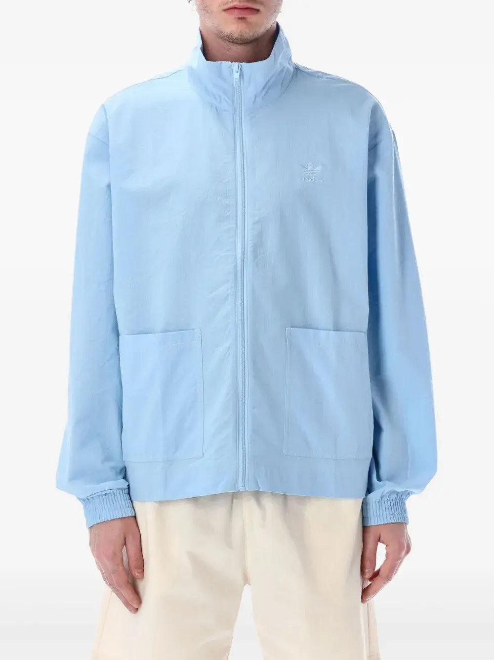 Бомбер из сирсакера Adidas, синий
Бомбер из сирсакера Adidas, синий