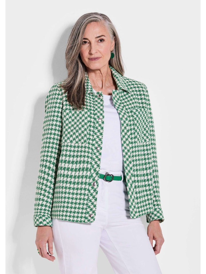 Блейзер GOLDNER, цвет grün/weiß/gemustert 
Блейзер GOLDNER, цвет grün/weiß/gemustert