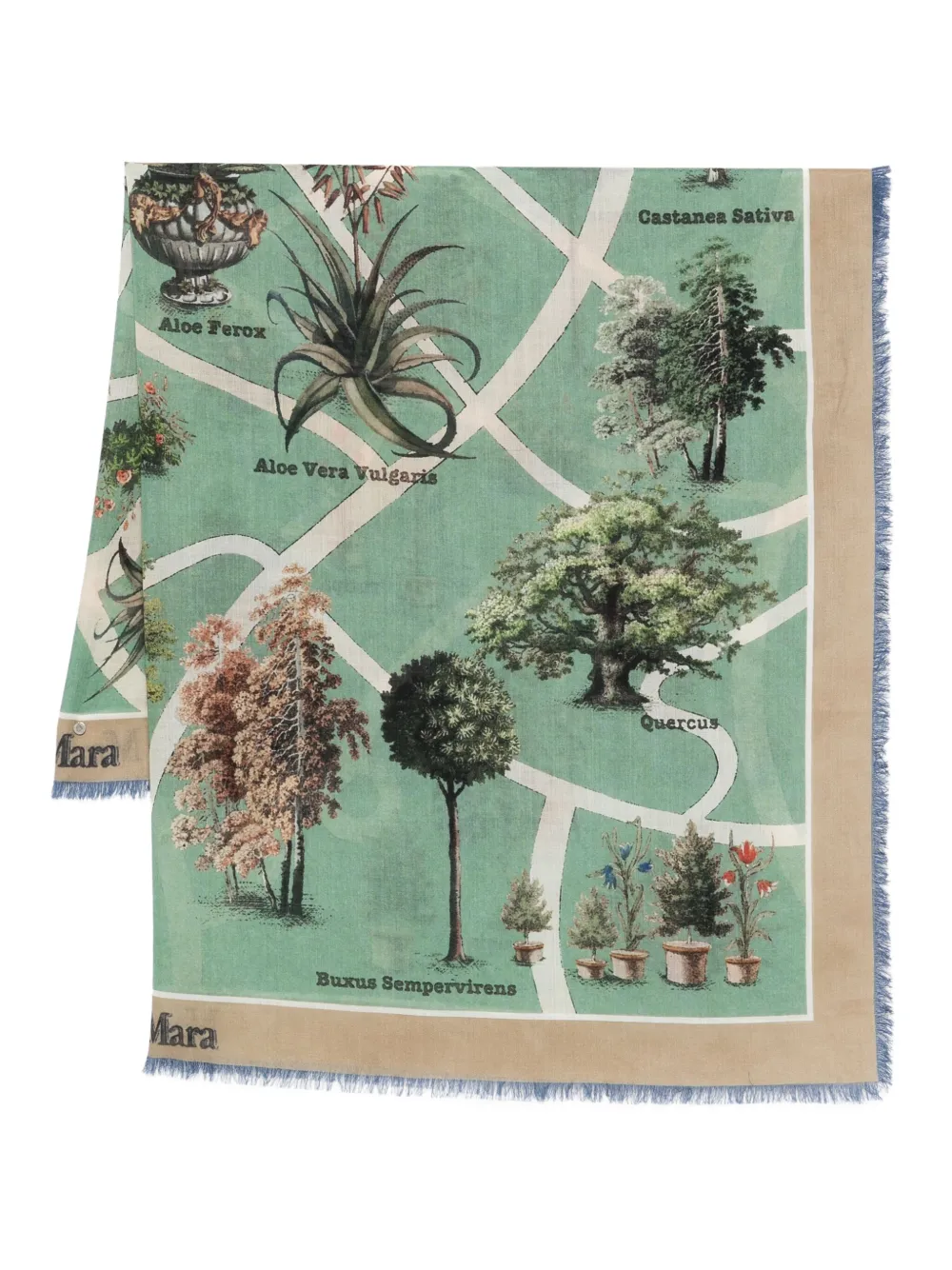 Шарф FRIDA с бахромой и принтом Max Mara, синий
Шарф FRIDA с бахромой и принтом Max Mara, синий