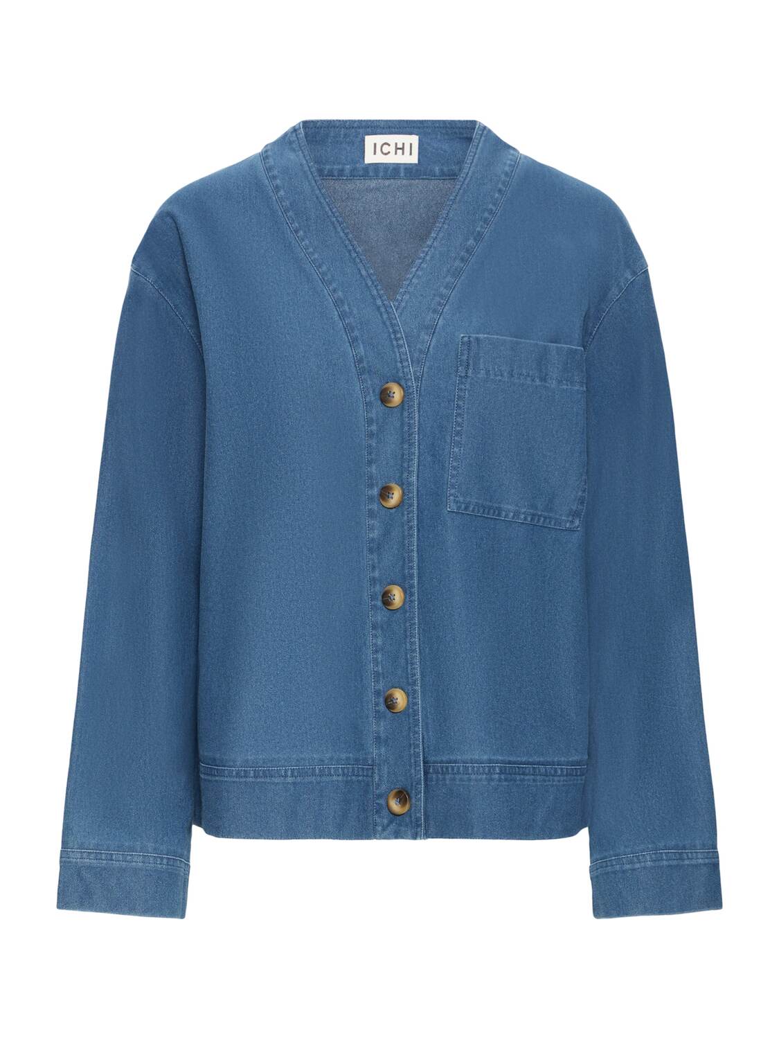 ICHI Блузка 'IHKate' в синем дениме
ICHI Блузка 'IHKate' в синем дениме