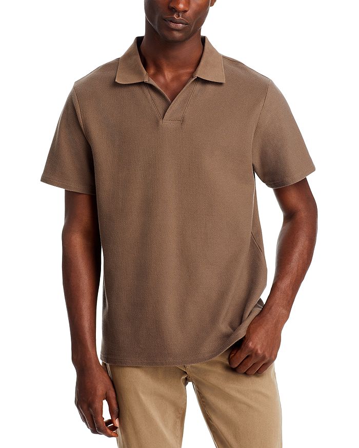Джаккардовая поло с коротким рукавом и открытым воротом FRAME, коричневый
Джаккардовая поло с коротким рукавом и открытым воротом FRAME, коричневый