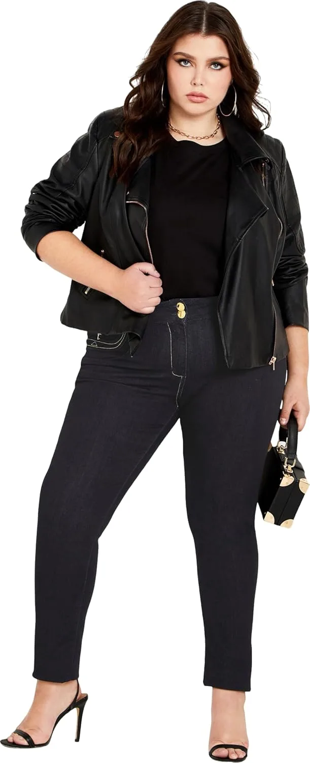 Plus Size джинсы CITY CHIC, модель CC Short Bootleg
Plus Size джинсы CITY CHIC, модель CC Short Bootleg