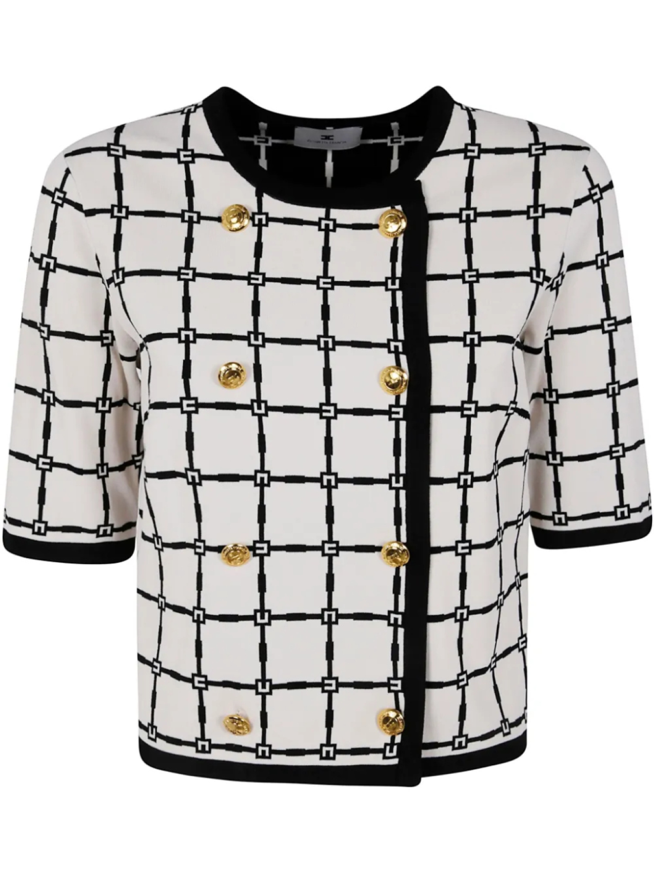 Жаккардовый кардиган Elisabetta Franchi, белый
Жаккардовый кардиган Elisabetta Franchi, белый