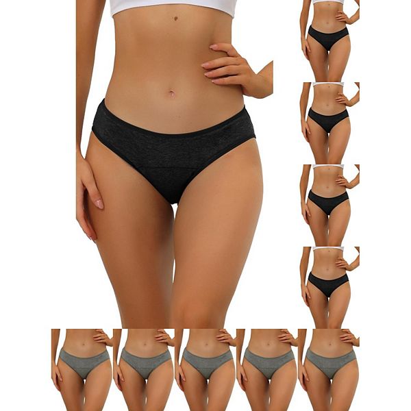 10 упаковок женского белья мид-уайстд хипстер Inspire Chic, Black Gray
10 упаковок женского белья мид-уайстд хипстер Inspire Chic, Black Gray