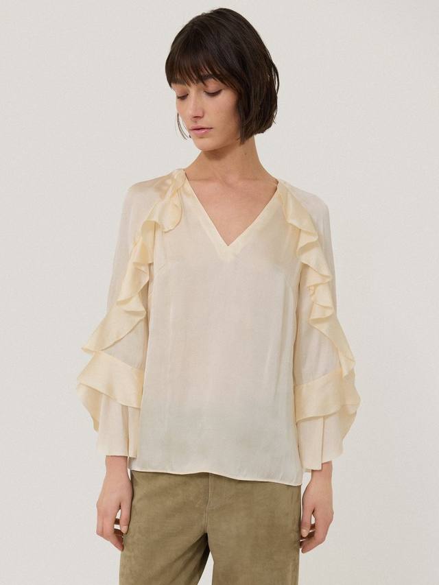 Атласный топ с жидкими оборками Jigsaw, слоновая кость
Атласный топ с жидкими оборками Jigsaw, слоновая кость